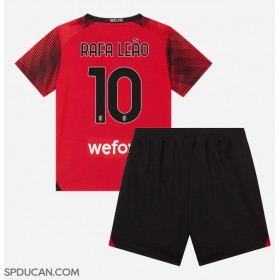 Dječji Nogometni Dres AC Milan Rafael Leao #10 Domaci 2023-24 Kratak Rukav (+ Kratke hlače)